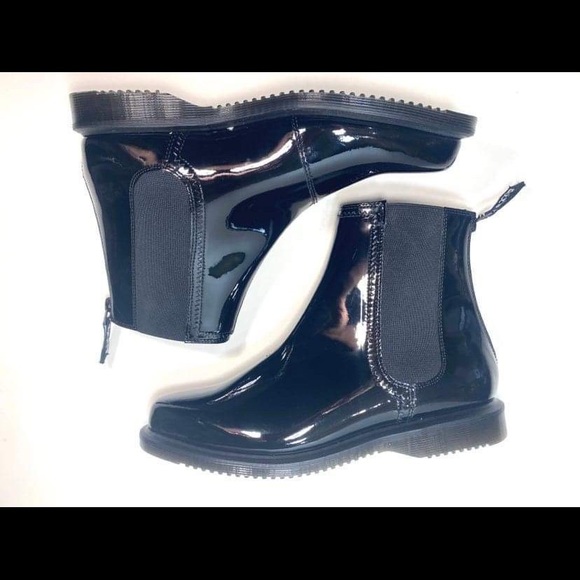 Dr.Martens Zillow Black Glossy Patent Leather Boors - Picture 6 of 14
